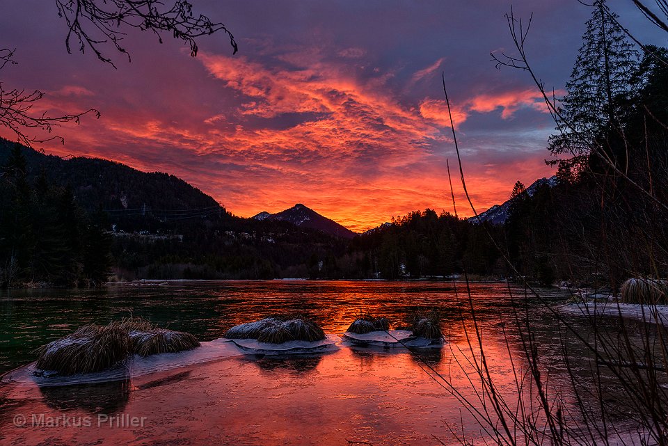 Morgenrot Hüttenmühlsee 1500